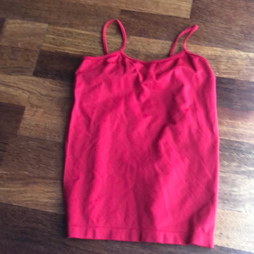 Red tank top